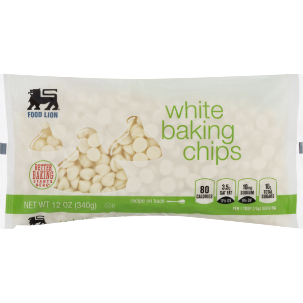 Food Lion Baking Chips, White, Bag (12 oz) Instacart