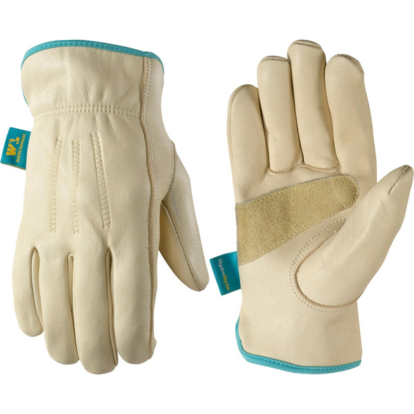 Wells Lamont White Leather Gardening Gloves 1 -Pairs