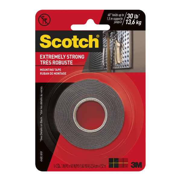 Scotch Mounting Tape, Extremely Strong