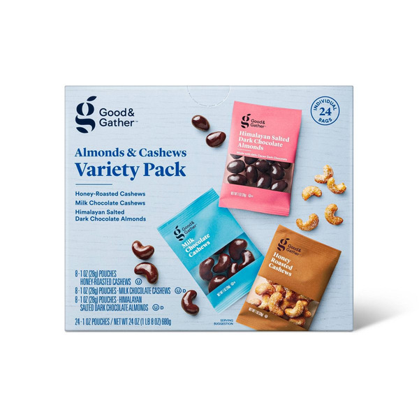 Good & Gather Almonds & Cashews Variety Pack