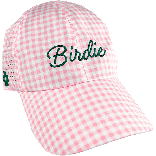 Vim Hue Women's Azalea Collection Birdie Sun Goddess Golf Hat, One Size - Pink Gingham
