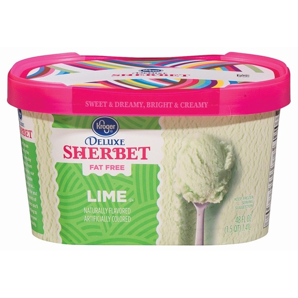 Kroger Deluxe Sherbet, Lime (48 oz) from Ralphs Instacart