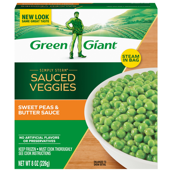 Green Giant Simply Steam Sauced Veggies, Sweet Peas & Butter Sauce
