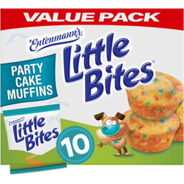 Entenmann's Little Bites, 10 ct, Party Cake, Muffins, Muffins, 15 oz