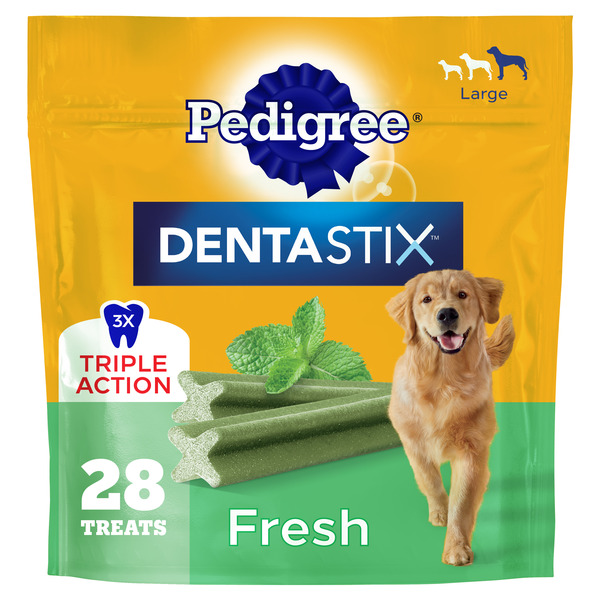 Pedigree Dentastix Large Breed Dog Dental Care Treats Fresh Flavor