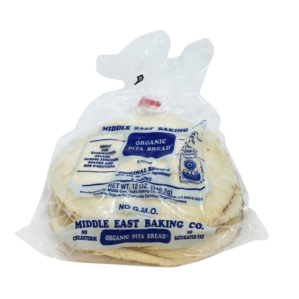 Middle East Baking Co. Organic Pita Bread