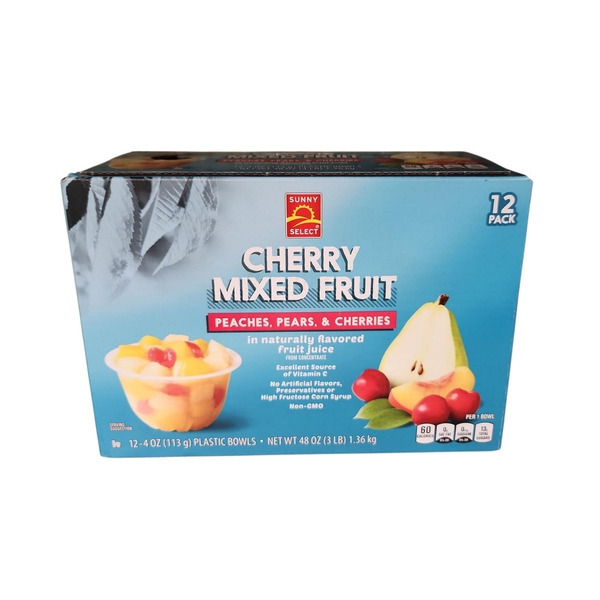 Sunny Select Cherry Peaches Pears & Cherries Mixed Fruit Juice