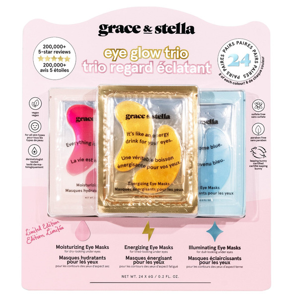 Grace & Stella Eye Glow Trio, 24 pairs