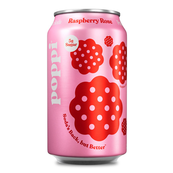 ALDI Poppi Prebiotic Soda, Raspberry Rose Same-Day Delivery or