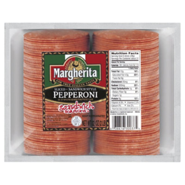Margherita Sliced Sandwich Style Pepperoni