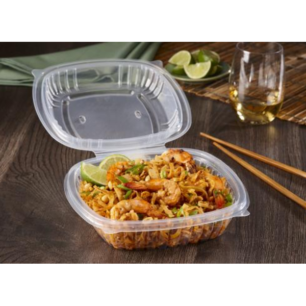 Classic Clear 6x6 Hinged Square Container - 100ct