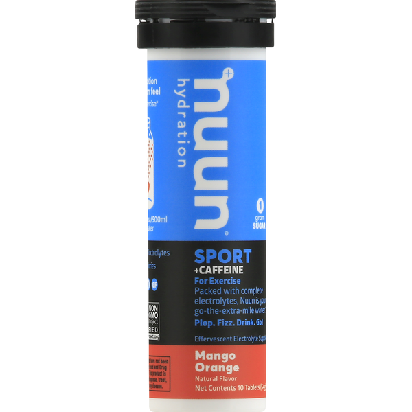 Nuun Sport + Caffeine, Tablets, Mango Orange Same-Day Delivery or