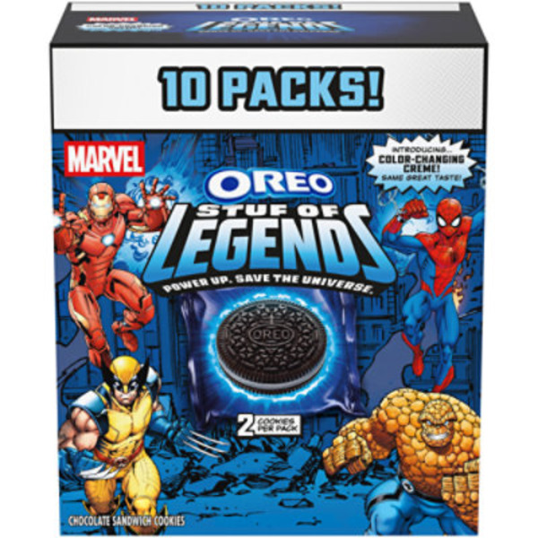OREO MARVEL OREO Stuf of Legends Cookies, Special Edition, 10 Snack Packs (2 Cookies Per Pack) — product image