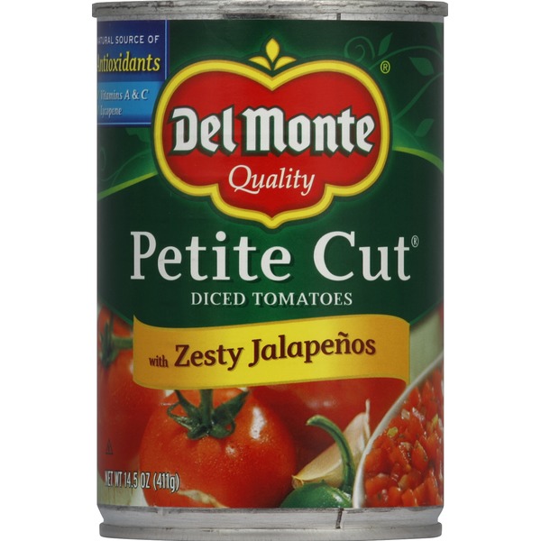 Del Monte Tomatoes, Diced, with Zesty Jalapenos (14.5 oz) from Walmart Instacart