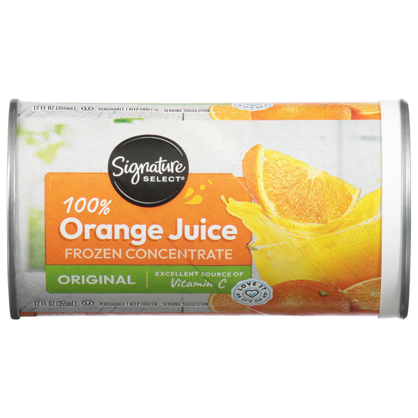 Signature SELECT 100% Orange Juice Frozen Concentrate, Original