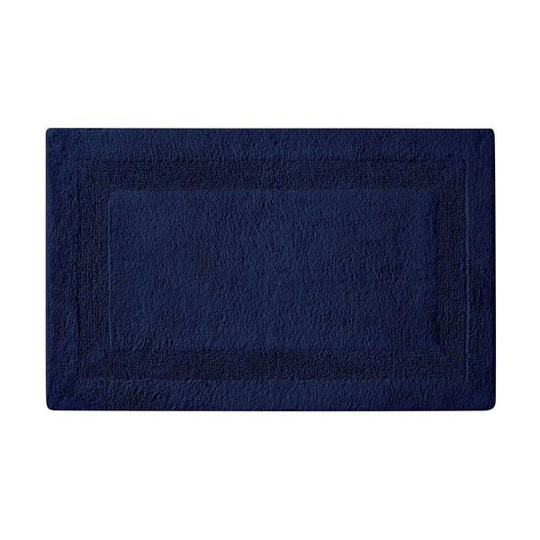 Royal Velvet Large Plush Bath Rug, 32 x 20 in - Navy