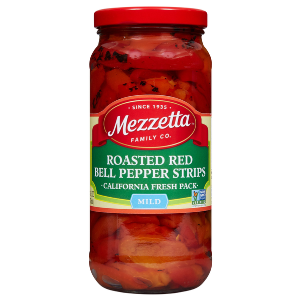Mezzetta Roasted Red Bell Pepper Strips, Mild Same-Day Delivery or