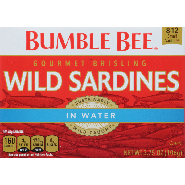 Beach Cliff Wild Caught Sardines In Water – 3.75 Oz Cans, Pack Of 12, Gluten Free