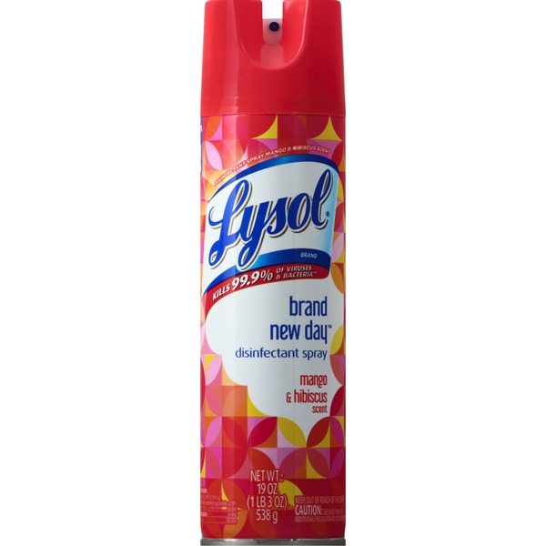 Lysol Disinfectant Spray, Mango & Hibiscus Scent (19 oz) from Safeway