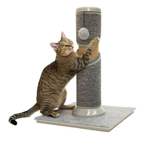 Kitty City Gray Tremendous Twist Scratching Post, Multi