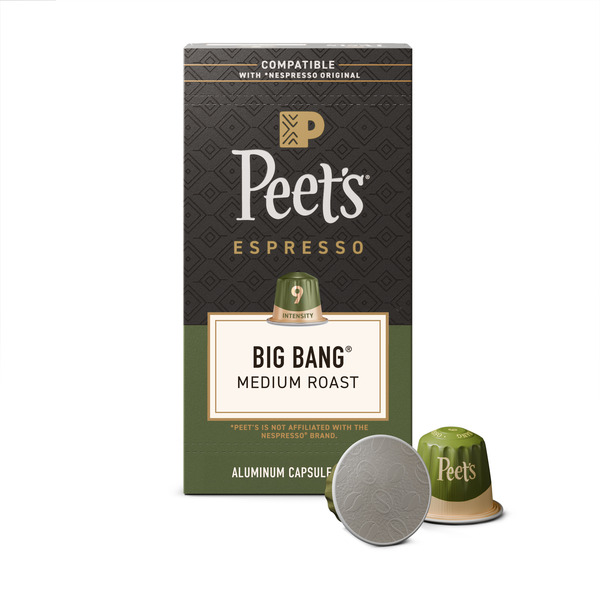 Peet's Coffee Big Bang Blend, Medium Roast Capsules Same-Day