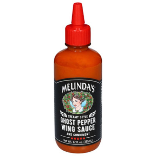 Melinda's Sauce and Condiment, Creamy Style, Ghost Pepper Wing