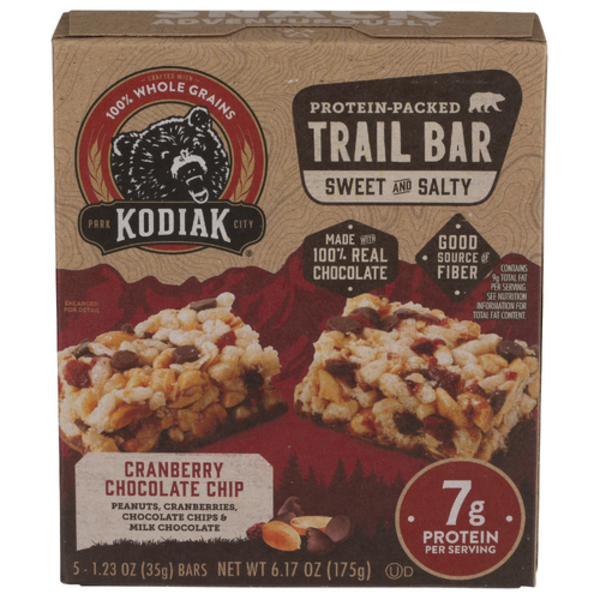 Kodiak Cakes Cranberry Chocolate Chip Trail Bars 5 Pack