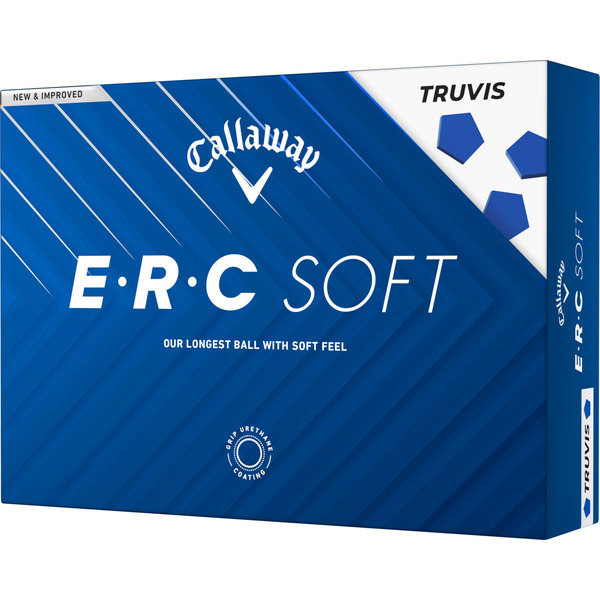 Callaway Golf 2025 ERC Soft Truvis Golf Balls - White & Blue