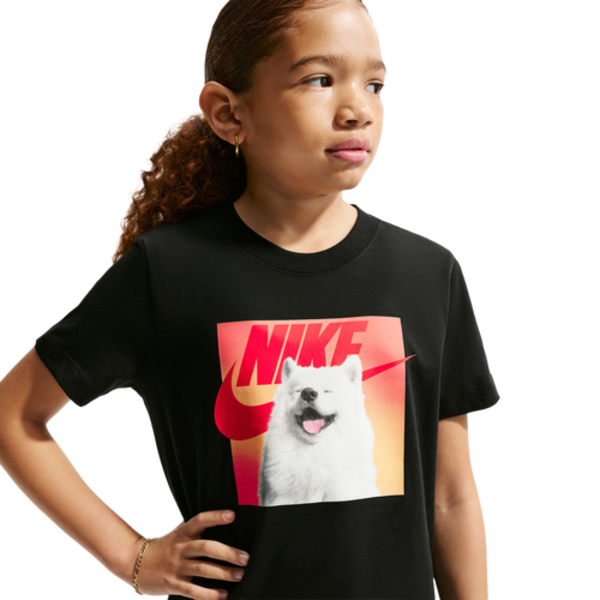 Nike Kids' Sportswear Photo Create Tee, L - Black