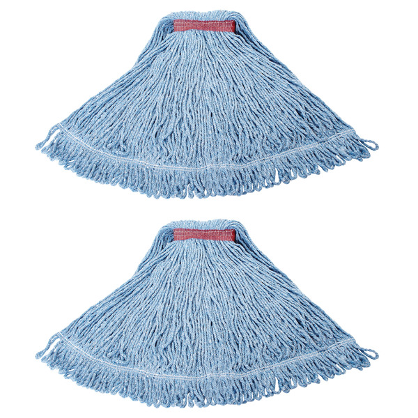 Rubbermaid Wet Mop Cotton/Synthetic blend Replacement Head 2 -Pack