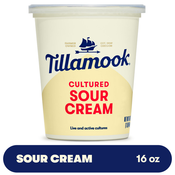 Tillamook Cultured Sour Cream, 16fl-oz Same-Day Delivery or Pickup