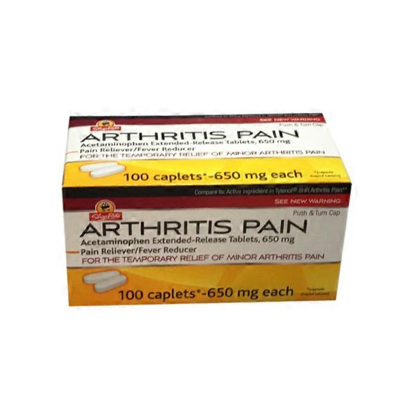 ShopRite Acetaminophen Extendedrelease Tablets, 650 Mg (100 ct