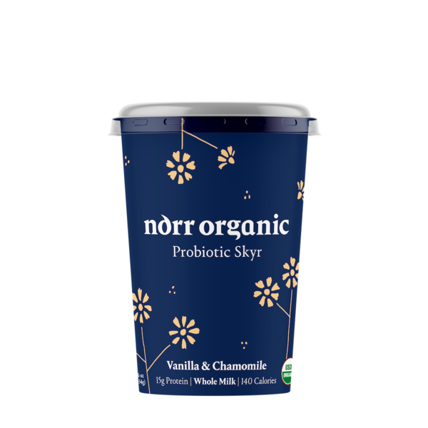 Norr Organic Probiotic Skyr Yogurt, Whole Milk Vanilla & Chamomile