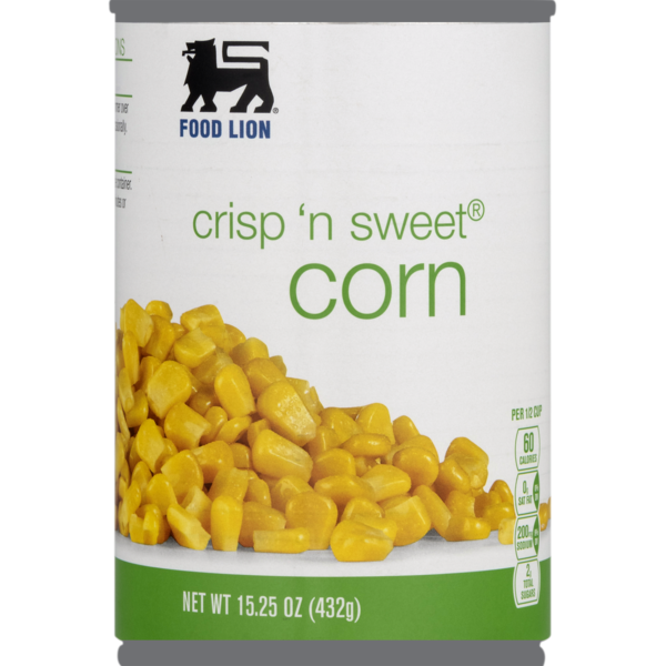 Food Lion Corn, Crisp n Sweet, Can (15.25 oz) Instacart