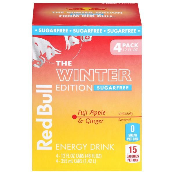 Red Bull Winter Edition Sugarfree Fuji Apple & Ginger Multipack