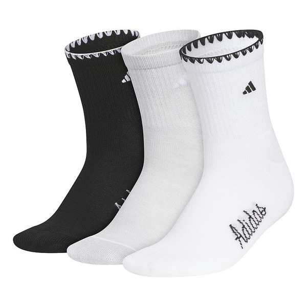 adidas Women's Cushioned Sport Luxe High Quarter Socks, M