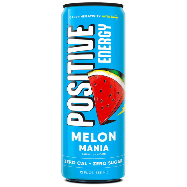 Positive Energy Beverage Melon Mania, Zero Calorie, Zero Sugar