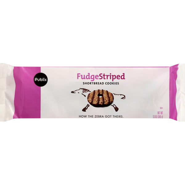 Publix Shortbread Cookies, FudgeStriped (13 oz) Instacart