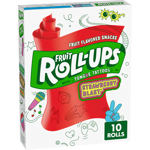 Fruit Roll-Ups Strawberry Blast Fruit Flavored Snacks