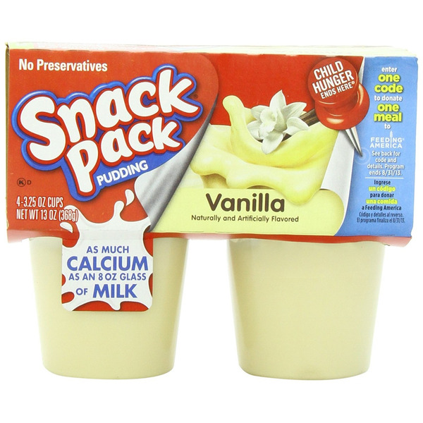 Hunt's - Vanilla Pudding Snack Pack - 12/4-packs