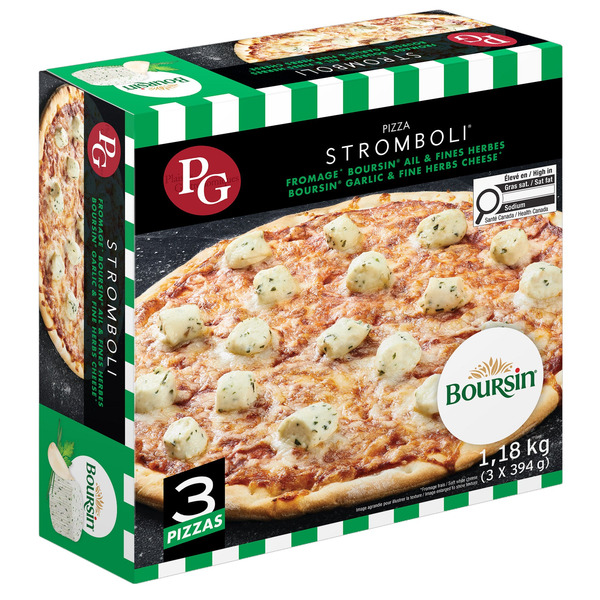 Plaisirs Gastronomiques Boursin Garlic & Fine Herbs Cheese Pizza