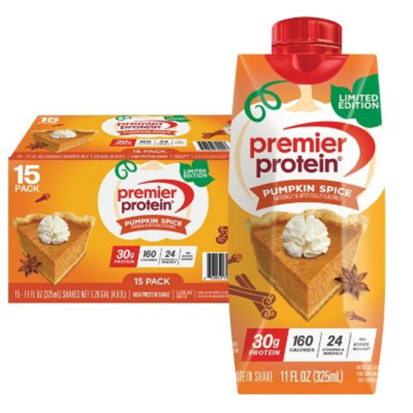 Premier Protein Pumpkin Spice Protein Shake Same-Day Delivery | Sam's Club
