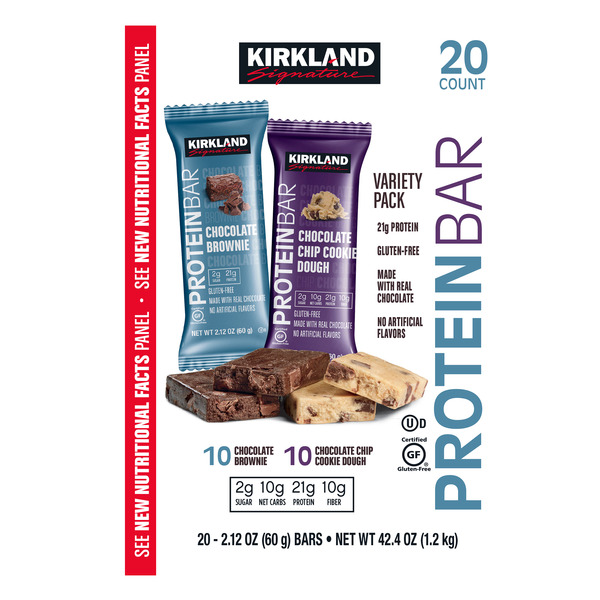 Costco Kirkland Signature Variety Pack Protein Bar, 20 x 2.12 oz Pickup