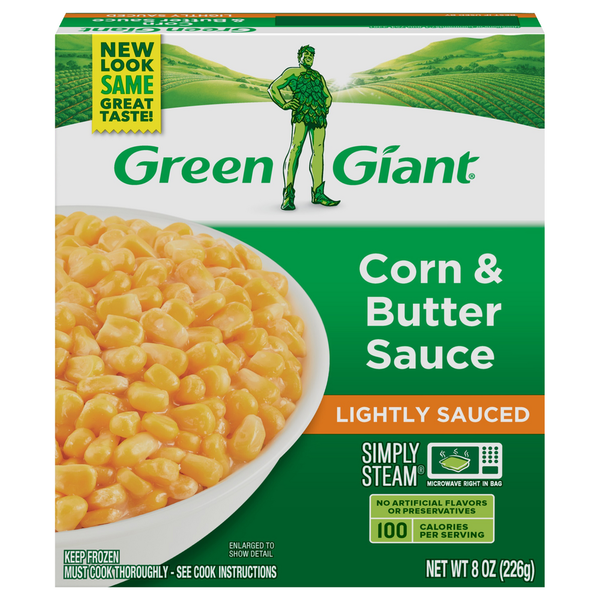 Green Giant Simply Steam Niblets Corn & Butter Sauce, Lightly Sauced Frozen Vegetables