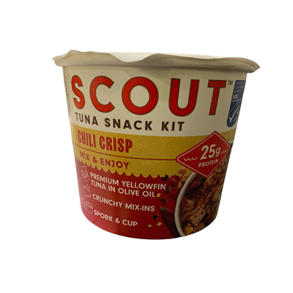 Scout Seafood Snacks  - Chili Crisp, Pole & Line Tuna