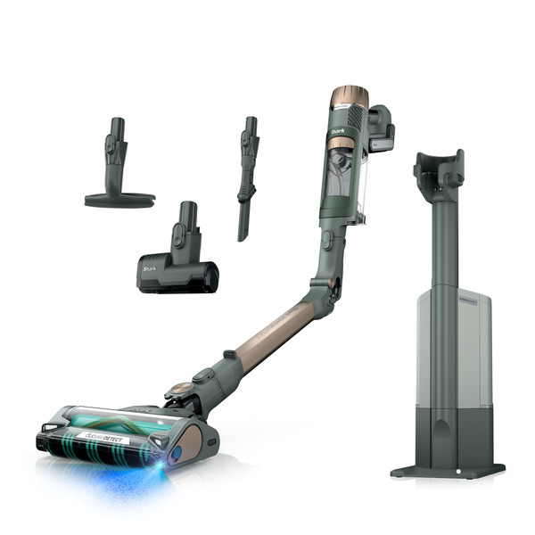 Shark PowerDetect Reveal Clean & Auto-Empty System, 60-Day XL Capacity, Up to 70 min Runtime - Emerald & Gold