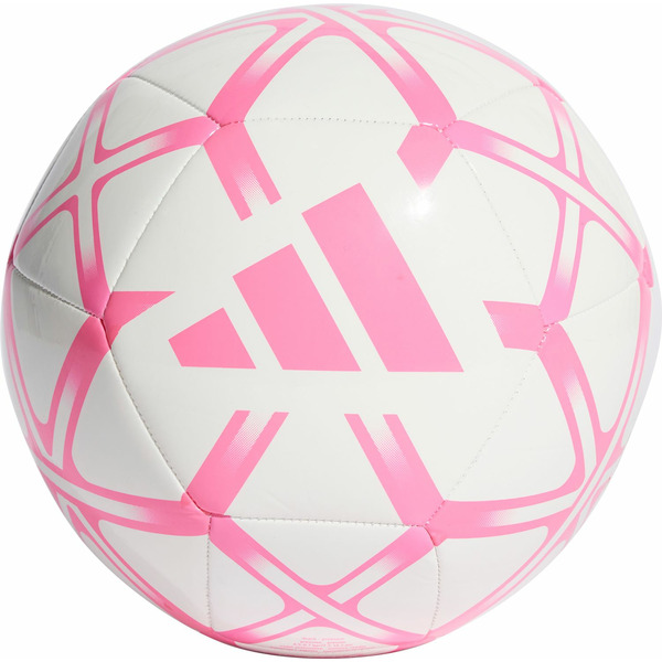 adidas Starlancer Club Soccer Ball, Size 3 - White & Solar Pink