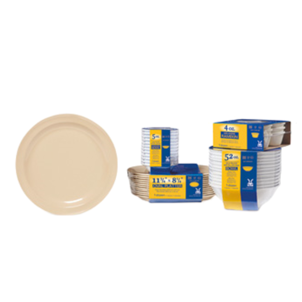 Supermel I Platter, 11-3/4" x 8-1/4", oval, melamine, tan, NSF