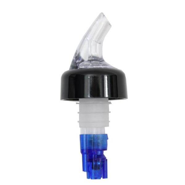 TableCraft - #4244A Prper Pour Measured Pourer .875 oz Blue/Clear, 12 CT