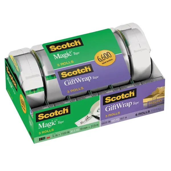 3M Scotch Magic Tape & Gift Wrap Tape, 6-count Same-Day Delivery | Costco